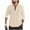 Khaki-04, variant on Rvwovn Men's Long Sleeve Henley Shirt, Lightweight Breathable Linen-Cotton Blend Top for Summer Vacation Outfits