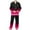 Hot Pink, variant on cllios Mens Pajamas Sets Gradient Long Sleeve Loungewear 2 Piece Outfits Button Down Lapel Shirts and Long Pants Pjs Sets with Pockets