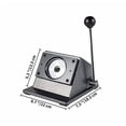 thumbnail image 5 of 58mm Round Badge Paper Cutter Punch Die Cutter Button Maker Circular DIY Button Badage ,Easy to Use, 5 of 5
