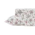 thumbnail image 2 of Sábanas de Franela Laura Ashley Tamaño King Le Fleur Rosa Algodón, 2 of 9