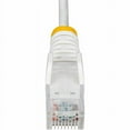 thumbnail image 2 of StarTech 6in White Slim CAT6 Ethernet Cable, Snagless RJ45, LSZH, 28AWG Pure Bare Copper, Slim Network Patch Cable/Cord, 2 of 5