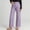 Purple women wide leg trousers with pockets a1, variant on Cagogo Women's Wide Leg High Waisted Trousers with Pockets Striped Casual Streetwear Long Pants Vacation Travel Lounge Outfits Summer Clothes, Pink M