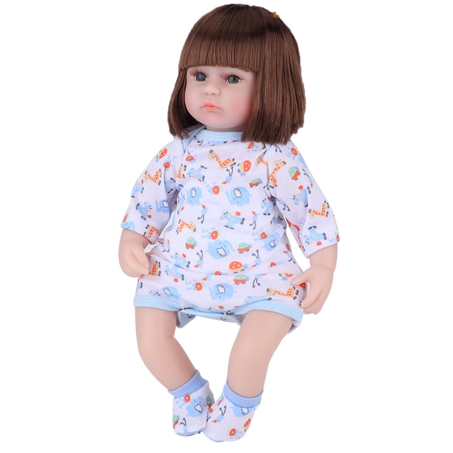 Poupées Bébé Très Douces Assis et Allongé, Poupées Bébé Réalistes, Cadeau pour Enfants Rose Rouge, Bleu