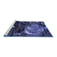 thumbnail image 2 of Ahgly Company Machine Washable Indoor Rectangle Abstract Blue Modern Area Rugs, 5' x 7', 2 of 4