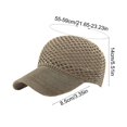 thumbnail image 2 of Gorra de béisbol de malla transpirable para mujer | Sombrero de protección solar de verano | Visera de nailon ajustable | Gorra ligera para deportes al aire libre | Multicolor de moda | 59x14x8.5cm, 2 of 5