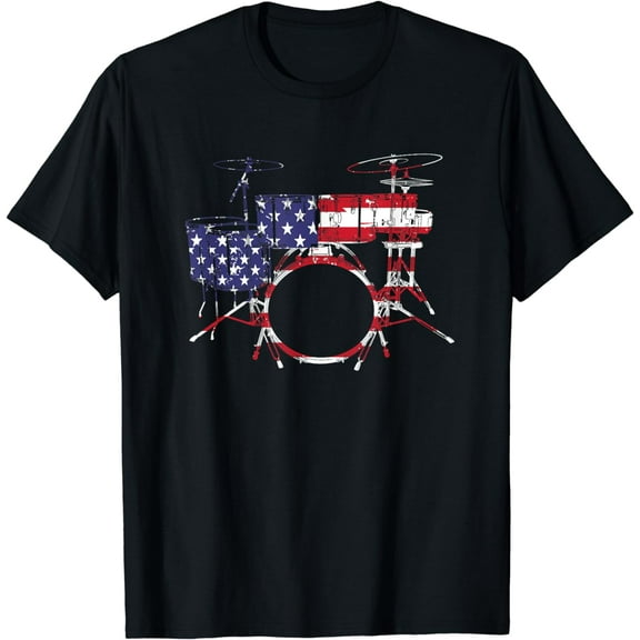 100% Cotton Best Drum Design For Men Women Drum Set Drumming Drummer T-Shirt