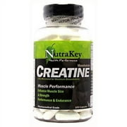 Nutrakey Monohydrate Creatine Capsules, 100 Ct