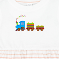 thumbnail image 4 of Inktastic Colorful Toy Train Girls Baby Dress, 4 of 5