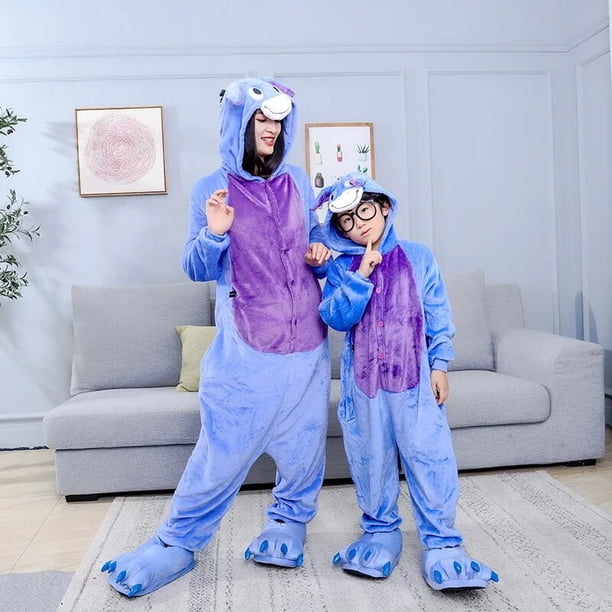 Kigurumi-pijama de Pikachu para niños y niñas, ropa de dormir de franela, traje de punto de animales, Onesies de gato de invierno xuanjing unisex