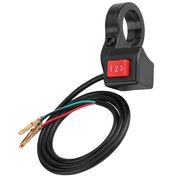 Interruptor De Manillar, Interruptor Eléctrico De 3 Velocidades De Manillar De 22 Mm 7/8 Pulgadas, Interruptor De Manillar De Scooter Eléctrico, Piezas De Automóvil Para