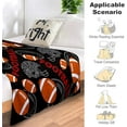thumbnail image 4 of Football Blanket Soft Cozy Soccer Baseball Throw Blanket Teens Boys Girls Adults Bed Couch Sofa Blankets for Sport Fans Gifts 50"X40", 4 of 6
