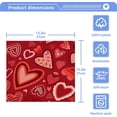 thumbnail image 5 of GZHJMY Valentine's Day Heart Cotton Washcloths Set of 2, 12"x12" Super Soft Absorbent Wash Cloths Bathroom Face Cloths Fingertip Towels for Gym Hotel and Spa, 5 of 7