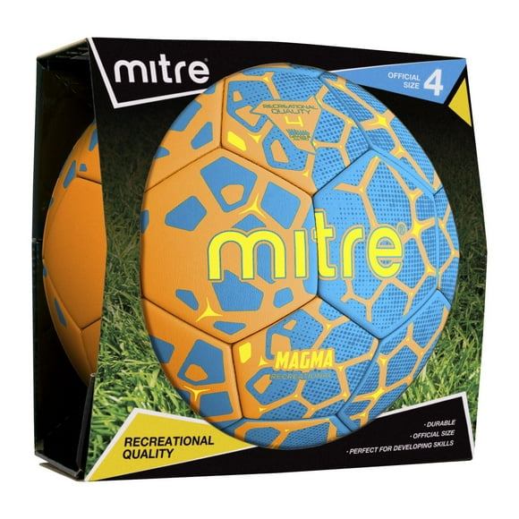 Mitre Magma Ballon de Soccer #4- Orange/Bleu
