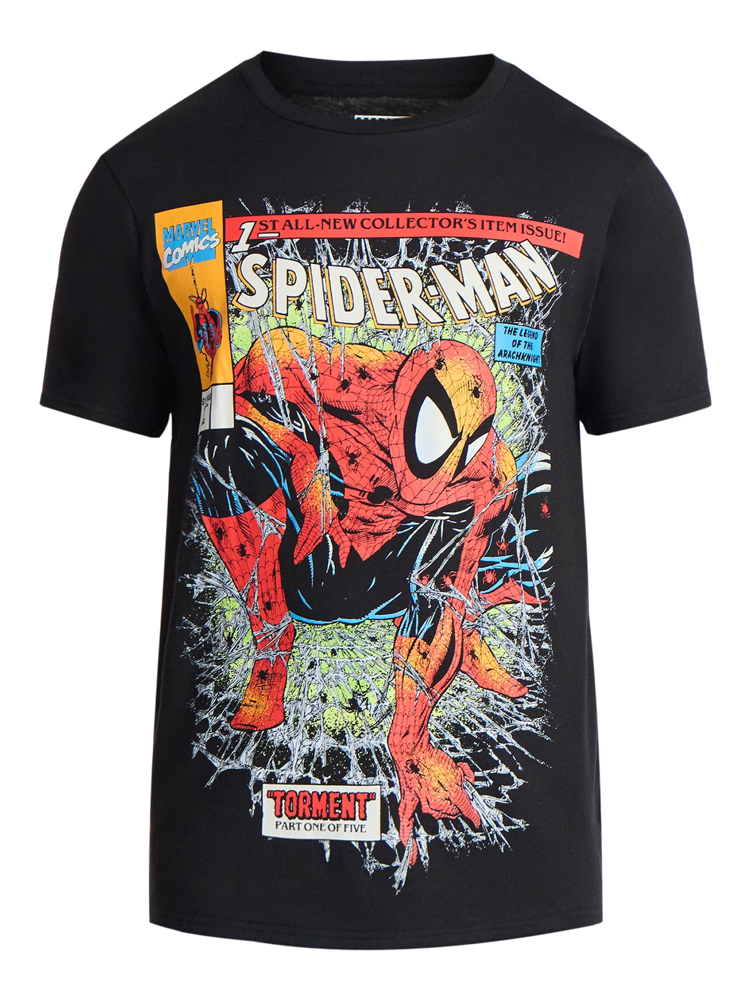 Spider-Man Men's and Big Men's Spidey Crawl Graphic Tee, Sizes S-3XL