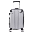 thumbnail image 5 of Rockland London Hardside Spinner Wheel Luggage, Carry-On 20-Inch and Tote 14-Inch, Silver, 5 of 6