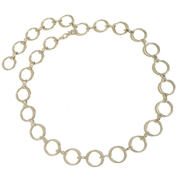 HONCLL Elegant Circle Ring Waist Chain for Stylish Women Belt Links Stylish Waistband