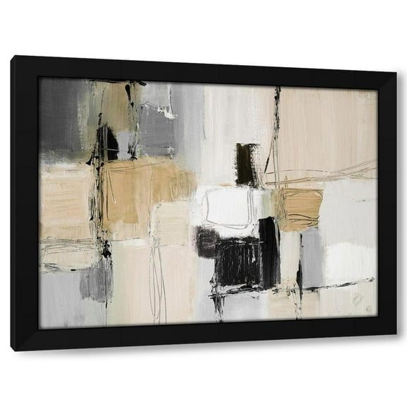 Lanie Loreth 14x12 Black Modern Wood Framed Wall Art Titled - Neutral Variety