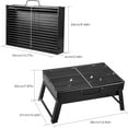 thumbnail image 2 of Vowella Portable Folding Charcoal Grill, Compact & Lightweight Stainless Steel Barbecue Grill with Tools for Camping, Beach, Picnics, Backyard, 2 of 11