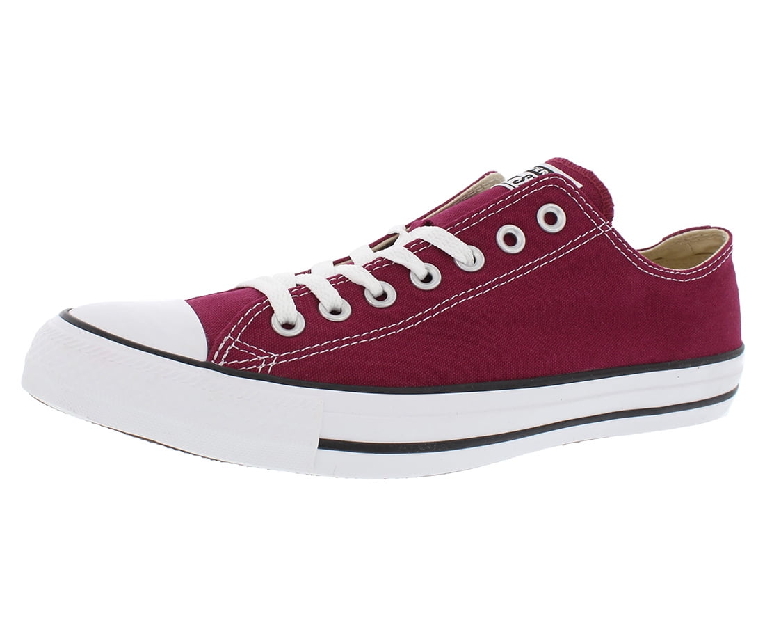 Red recurso inundar Converse All Star Ox Unisex Shoes Size 9.5, Color: Maroon - Walmart.com