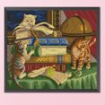 thumbnail image 3 of Wdftyju 14CT punto de cruz completo tres gatitos estampados DIY Kits bordado de algodón hecho a mano Wdftyju 6ue8qj8sx4ch5zd6, 3 of 9