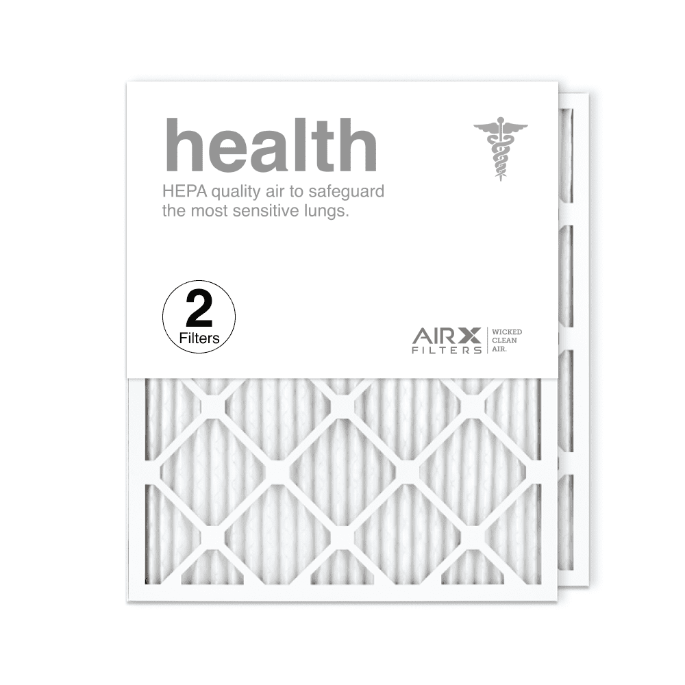 AIRx Filters 20x25x1 Air Filter MERV 13 Pleated HVAC AC Furnace Air Filter, Health 2-Pack Made in the USA