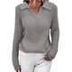 thumbnail image 3 of Suéter De Punto Para MujerPoliéster De Suéter De Solapa Para Mujer De Color Sólido Para Otoño Invierno ANGGREK Otros, 3 of 5