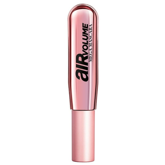 L'Oréal Paris Air Volume Mega Mascara, Volume Without Lash Weighdown, Washable Blackest Black