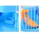thumbnail image 3 of Jaula de lujo de tres capas para hámster, casa portátil para mascotas pequeñas, casa para hámster chinchilla (azul claro), 3 of 7