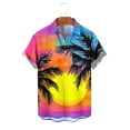 thumbnail image 6 of DJDLJWCJ Button Down Shirts for Men, Lightweight Graphic Tee Mens Polo Shirts Short Sleeve Summer Beach Shirts Gold XL, 6 of 6