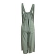 thumbnail image 6 of Maean Women's Casual Loose Jumpsuits Sleeveless Button Tied Wide Leg Long Pants Rompers Overalls with Pockets, 6 of 6