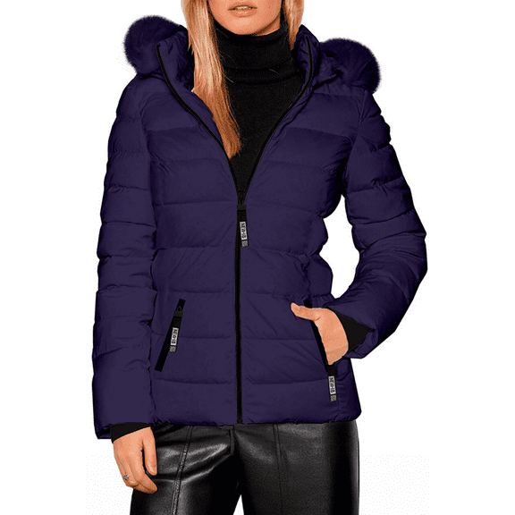 Chamarra Para Mujer Shendy Vendy Con Gorro Removible Peluche Suave