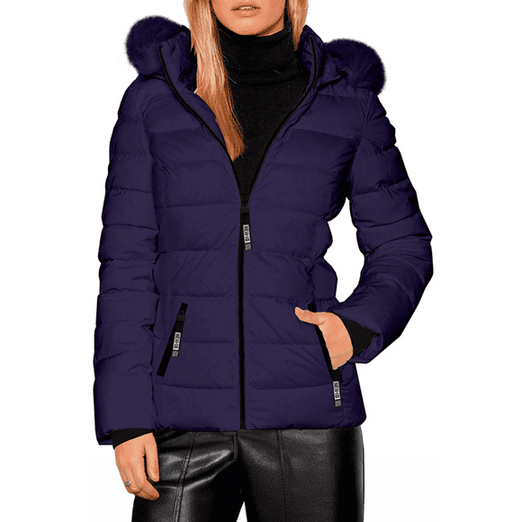 Chamarra Para Mujer Shendy Vendy Con Gorro Removible Peluche Suave.