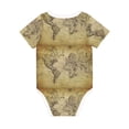 thumbnail image 2 of Rocae Vintage World Map for Baby Climbing Clothes Soft Baby Romper for Active Infants Comfortable and Breathable Crawling Jumpsuit Unisex Baby Outfit 3 Months, 2 of 8