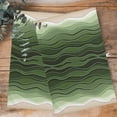 thumbnail image 4 of Green Ocean Waves 1 Pack Kitchen Towel, Water Absorbent Dish Towel, Chic Rustic Abstract Ombre Stripes Art Decorative Hand Towels - Quick Drying Cloth for Cooking Baking, 18x28 Inch, 4 of 8