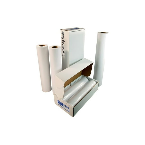 Alliance Wide Format Engineering Paper 20 lb. Bond 17" x 650' 4 Rolls 17650