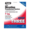 Rugby Step 3 Clear Nicotine Transdermal System, 7 mg, 14 Count