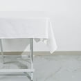 thumbnail image 3 of BalsaCircle 54" x 54" White Cotton Square Tablecloth Reception Catering Dining Table Linens, 3 of 7