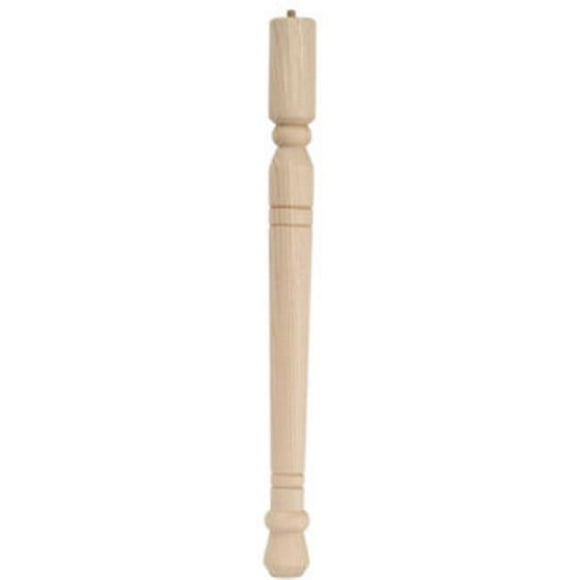 2554 1,63 x 1,63 Po Jambe de Table Américaine Ancienne en Bois Dur