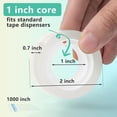 thumbnail image 2 of 4 Rolls Transparent Tape Refills, Clear Tape, All-Purpose Transparent Glossy Tape for Office, Home, School, 2 of 8
