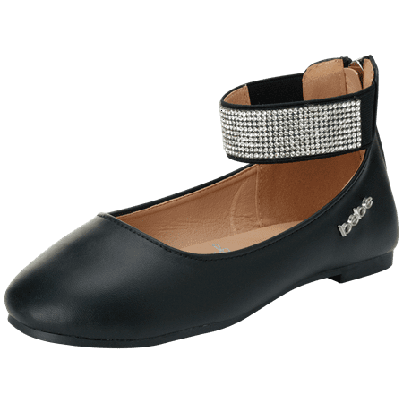 

bebe Girls Shoes - Ballet Flats with Rhinestone Studded Ankle Straps (Toddler/Girl)
