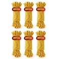 thumbnail image 1 of Multi-Function Camping Accessories, Night Reflective Aluminum Rope Adjuster Guyline, Premium Nylon For Enhanced Durability, Yellow, 6 Pack, 4M, 1 of 8