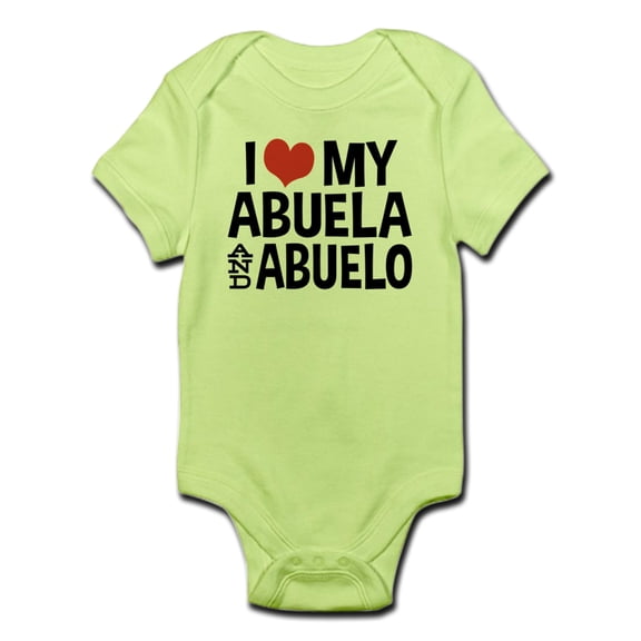CafePress - I Love My Abuela And Abuelo, Infant Bodysuit - Baby Light Bodysuit