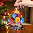 thumbnail image 1 of Navidad divertido trineo cachorro colgante acrílico árbol de Navidad mochila decoración interior del coche, 1 of 5
