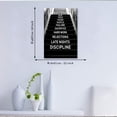 thumbnail image 3 of Inspirational Office Decor Wall Art Canvas Ladder to Success Artwork for Home Walls Motivational wall Art for Men Black and White Nordic Western Paintings with Positive Verbs Belief Focus-12"Wx18"H, 3 of 5