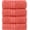 Coral, variant on Elegant Comfort Turkish Cotton Hand Towel Set, 4-Pack, 16" x 28", Highly Absorbent - Soft Bathroom Towels, Aqua