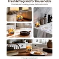 thumbnail image 3 of Orange & Vanilla Odor Eliminating Candles for Home Scented, Eliminates 99% of Pet, Smoke, Food and Other Smells Quickly, Highly Fragranced Candle, Premium Soy Candles Set for Women, 3 of 3