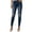 Blue, variant on DuoJiaJ Women's Casual Stretch Jeans Distressed Denim Pants Skinny Fit Comfortable Vacation Everyday Wear Trendy Fashion Tapered Ankle Length Plus Size Casual Pants