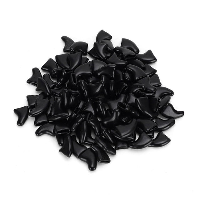 Dog Paw Claw Protector Covers Soft 100PCS Nail Cover, Cat Nail Protector, Safe For Cats Pets Black,White