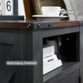 thumbnail image 5 of IFGET Farmhouse Nightstand with Storage Shelves, SideTables with USB for Living Room Bedroom, 5 of 6