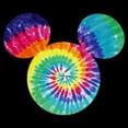 thumbnail image 2 of Girl's Mickey & Friends Colorful Tie-Dye Mickey Mouse Logo Graphic Cropped T-Shirt Black Large, 2 of 3